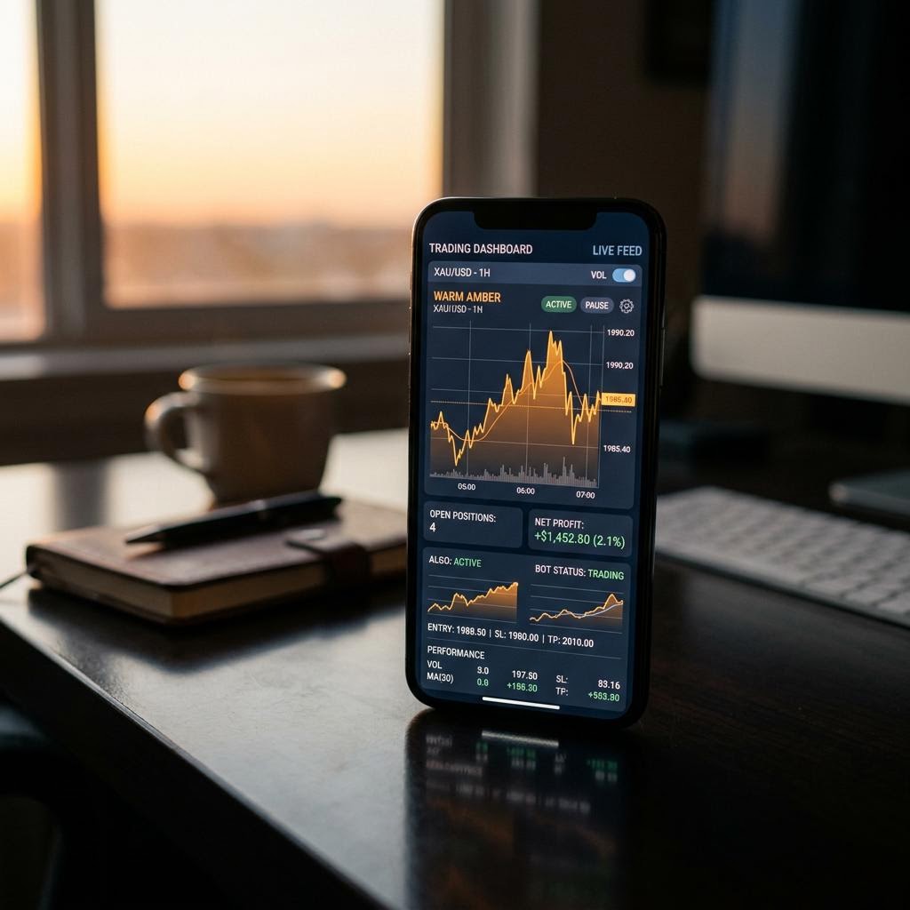Strøm Bitpulse plattformgrensesnitt på smarttelefon